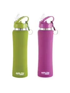 NIRLON Green Purple 2 Pieces Sipper Bottle 750 ml Each