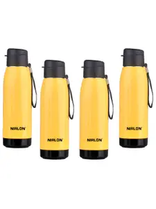 NIRLON Yellow 4 Pieces Water Bottle 750 ml Each