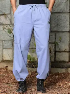 Roadster Men Pure Cotton Loose Fit Cotton Regular Trousers