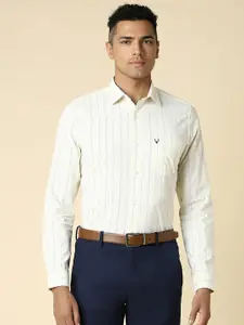 Allen Solly Slim Fit Opaque Striped Cotton Formal Shirt