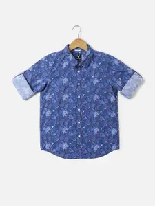 Allen Solly Junior Boys Slim Fit Printed Cotton Casual Shirt