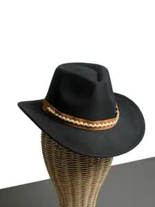 CHOKORE Men Braided Belt Cowboy Hat