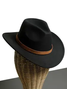 CHOKORE Men Fedora Hat with Belt