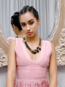 ODETTE Artificial Stones Studded Necklace