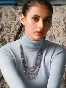 ODETTE Artificial Stones Studded Necklace