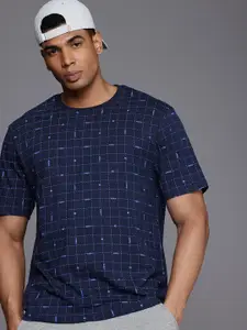 HRX by Hrithik Roshan Printed Drop-Shoulder Sleeves Pure Cotton Relaxed Fit T-shirt