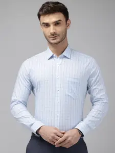 Van Heusen Slim Fit Opaque Checked Formal Shirt