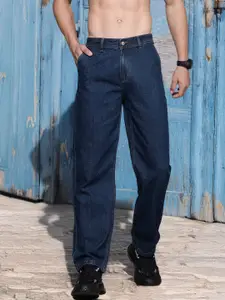 Roadster The Life Co. Non-Stretchable Straight Fit Pure Cotton Jeans