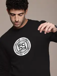 French Connection Brand Logo Applique Detailing Sweatshirt