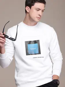 French Connection Graphic Printed Pullover Sweatshirt