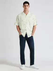 Pepe Jeans Relaxed Floral Printed Resort Collar Casual Shirt