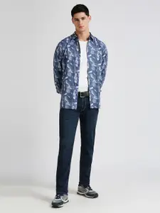 Pepe Jeans Floral Printed Twill Weave Pure Cotton Casual Shirt