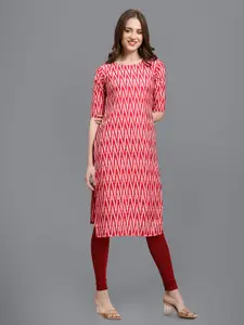 Dream Beauty Fashion Geometric Printed Straight Kurta