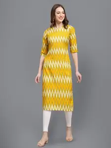 Dream Beauty Fashion Geometric Printed Straight Kurta