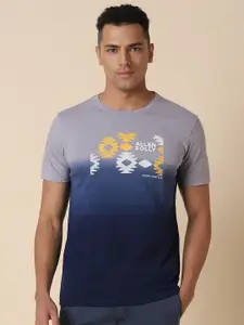 Allen Solly Typography Printed Round Neck Short Sleeves Cotton Regular T-shirt