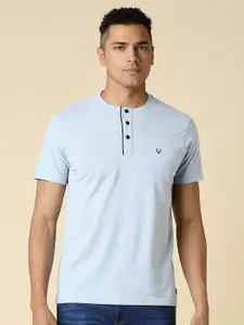 Allen Solly Henley Neck Short Sleeves Cotton Regular T-shirt