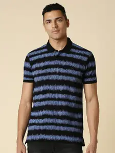 Allen Solly Striped Polo Collar Short Sleeves Cotton Regular T-shirt