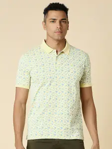 Allen Solly Abstract Printed Cotton Polo Collar Pockets Casual T-shirt