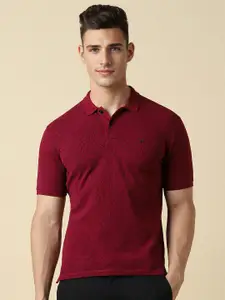 Allen Solly Geometric Printed Polo Collar Short Sleeves Cotton Regular T-shirt