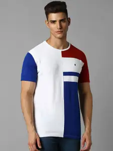 Louis Philippe Sport Colourblocked Pure Cotton Slim Fit T-shirt