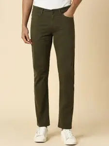 Allen Solly Men Slim Fit Mid Rise Cotton Trousers