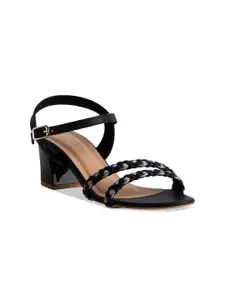 ERIDANI Textured Block Heels