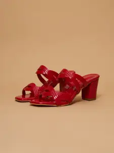 ERIDANI Strappy Block Heels