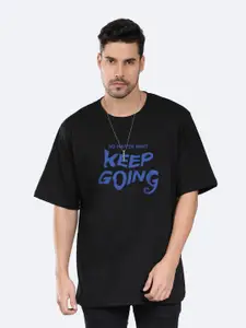 Mad Over Print Typography Printed Oversized T-shirt