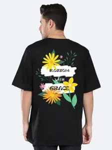 Mad Over Print Men Floral Printed Tropical Applique T-shirt