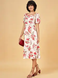 Honey by Pantaloons Floral Printed A-Line Midi Dress