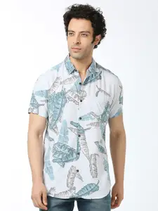 VALEN CLUB India Slim Slim Fit Abstract Printed Casual Shirt