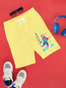 Pantaloons Junior Boys Printed High-Rise Cotton Shorts