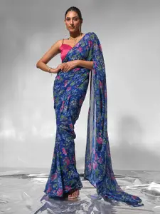 modeva Floral Printed Ready to Wear Sarees