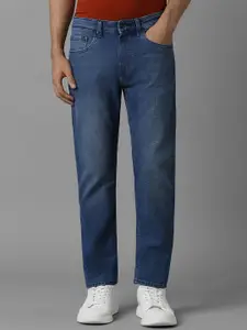 Louis Philippe Jeans Men Slim Fit Low-Rise Light Fade Pure Cotton Jeans