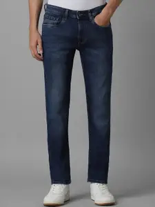 Louis Philippe Jeans Men Slim Fit Low-Rise Light Fade Pure Cotton Clean Look Jeans