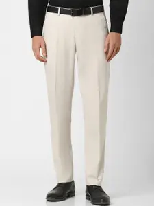 Peter England Men Slim Fit Formal Trousers