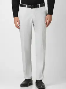 Peter England Men Slim Fit Formal Trousers