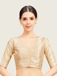 Studio Shringaar Short Sleeves Readymade Saree Blouse