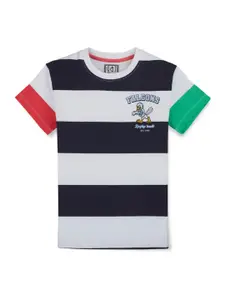 Gini and Jony Boys Striped Cotton T-shirt