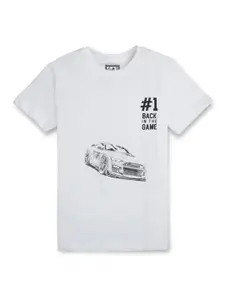 Gini and Jony Boys Graphic Printed Cotton T-shirt