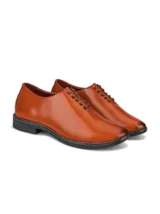 BERSACHE Men Round Toe Leather Derbys