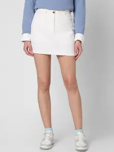 VASTRADO Cotton A-Line Mini Skirts