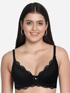 Susie Medium Coverage Underwired Lightly Padded Plunge Bra With All Day Comfort