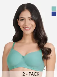 Susie Pack Of 2 Medium Coverage Lightly Padded Everyday Bras With All Day Comfort