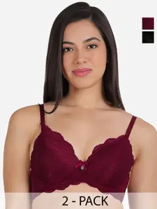 Susie Pack Of 2 Full Coverage Underwired Lightly Padded Everyday Bras- All Day Comfort