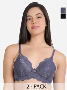 Susie Pack Of 2 Full Coverage Underwired Lightly Padded Bra All Day Comfort