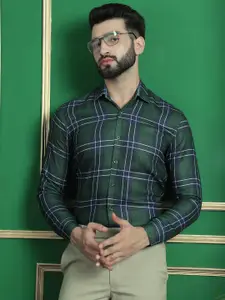 Indian Needle Classic Tartan Checks Opaque Checked Formal Shirt