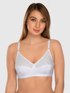 Daisy Dee Floral Embroidered Full Coverage Cotton Everyday Bra With All Day Comfort