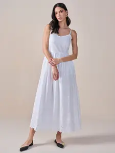AND Shoulder Straps Fit & Flare Maxi Dress