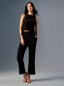 AND Round Neck Top With Trousers